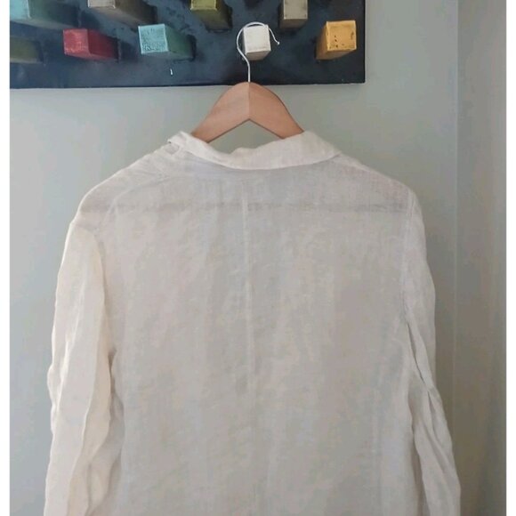 Eileen Fisher 100% Linen Blazer Jacket - Picture 7 of 10